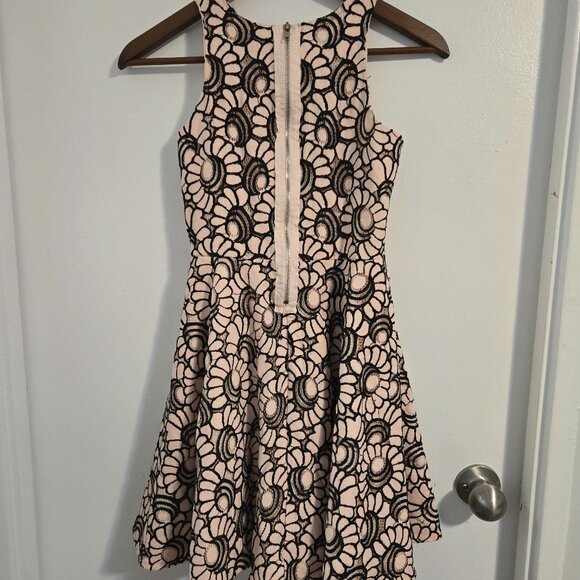 Pippa and Julie Pink/Black lined Girls Dress - Picture 2 of 4